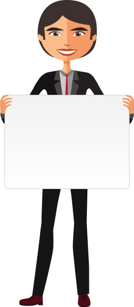 商业亚洲人持有白色空白图片下载