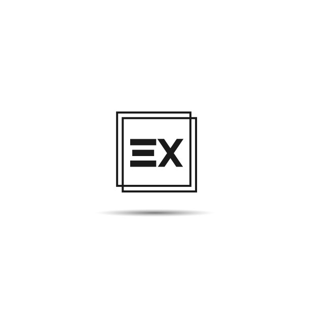 EX首字母logo模板设计图片下载