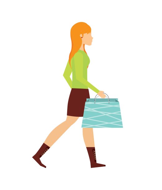 女人卡通图标图片下载