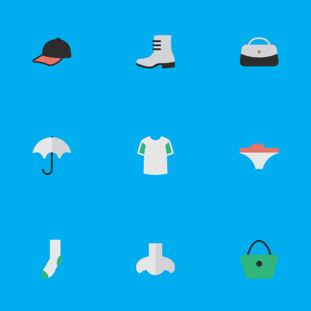 一组简单的设备图标图片下载