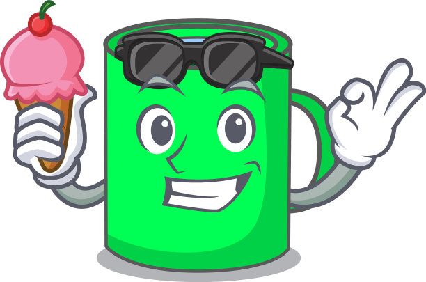 配冰淇淋杯卡通人物造型图片下载