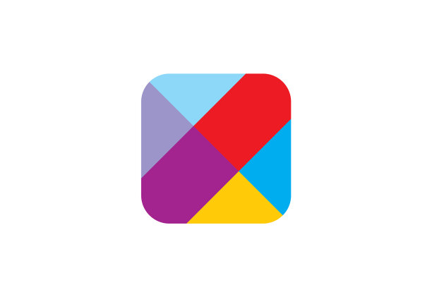 彩色方形图标logo图片下载