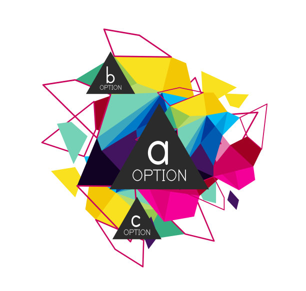 三角信息图设计布局图片下载