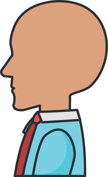 人的侧面孤立图标图片下载