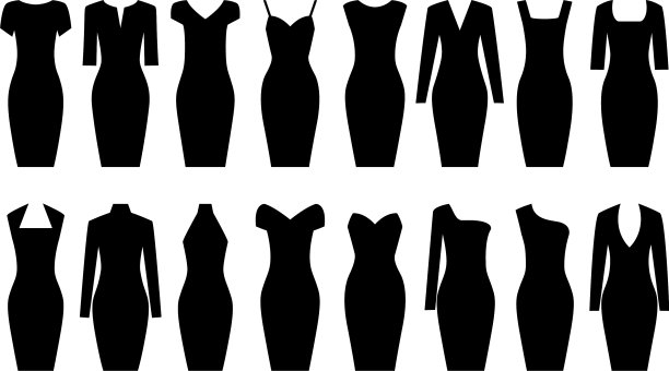 一套黑色礼服图片下载