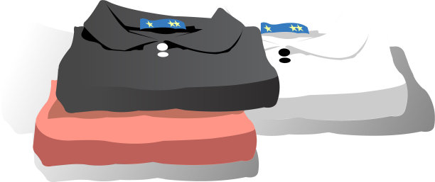 一叠叠得整整齐齐的干净衣服图片下载