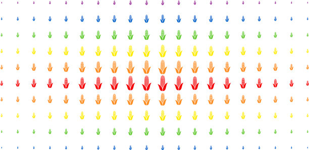 玉米光谱半色调阵列图片下载