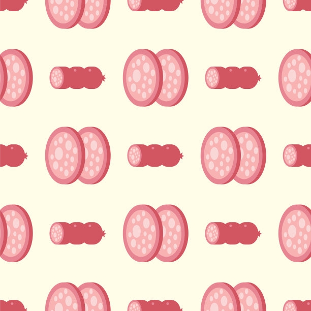 肉制品配料无缝模式图片下载