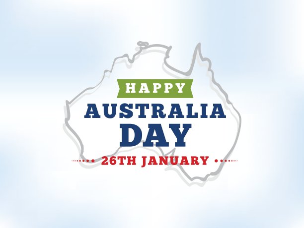 快乐澳洲日设计图片下载
