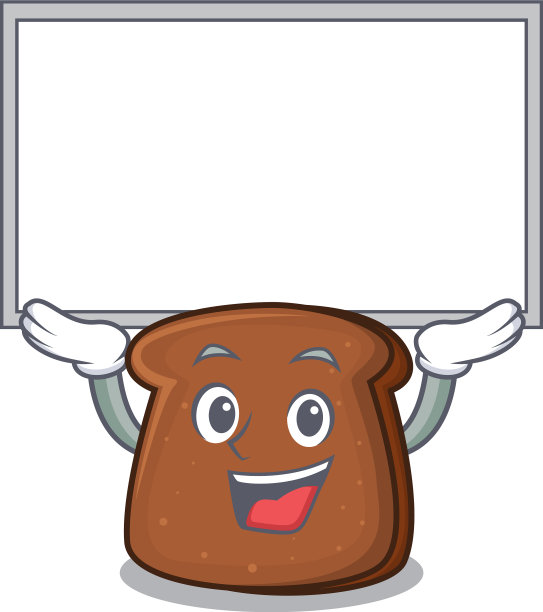 上板黑面包人物卡通图片下载