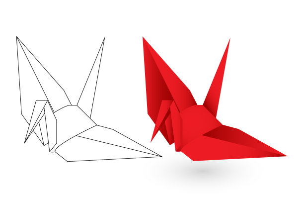 纸折纸鸟图片下载