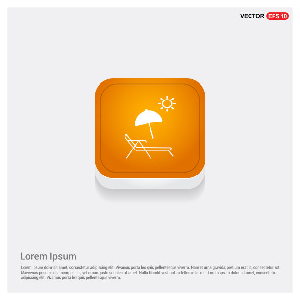 海滩上的图标图片下载