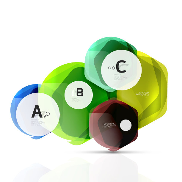 玻璃现代几何六边形抽象图片下载