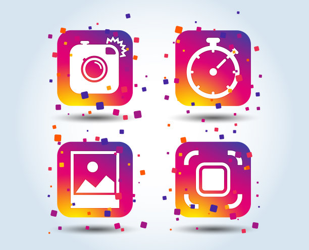 相机图标自动对焦区域和风景图片下载