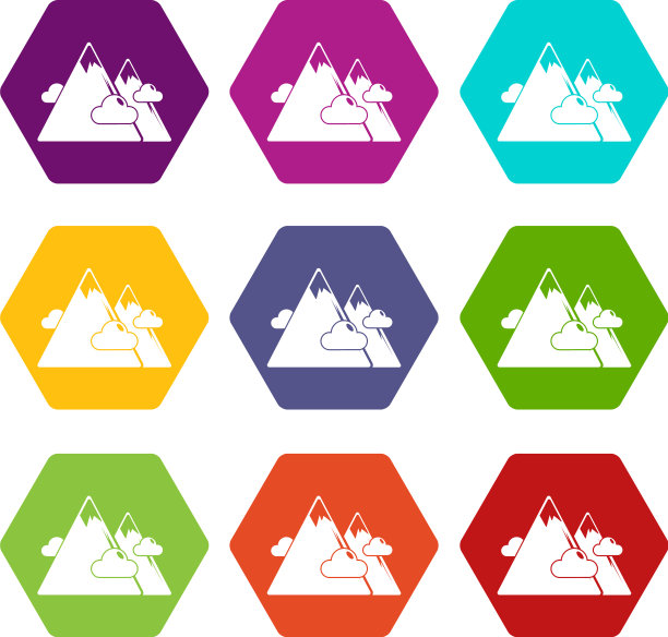 山脉图标集9图片下载