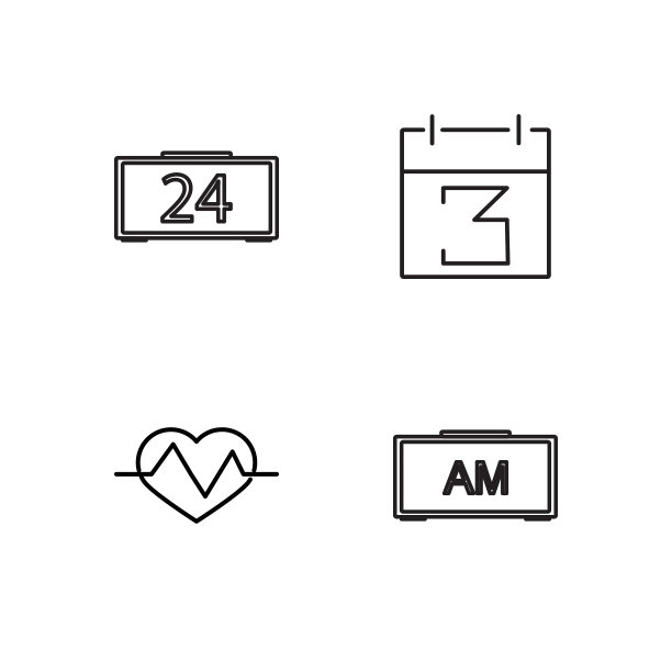 时间大纲图标集图片下载