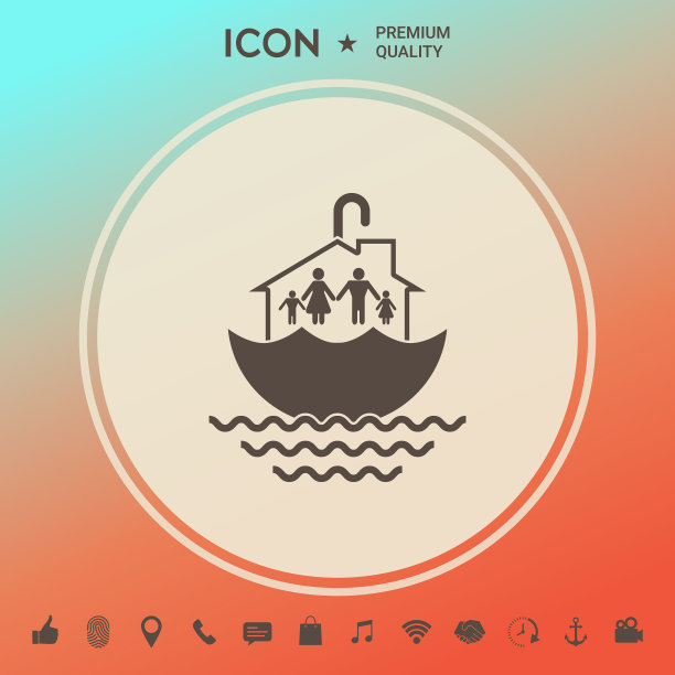 家庭家居安全图标图片下载