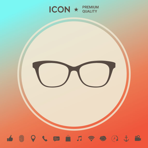 眼镜图标符号图片下载