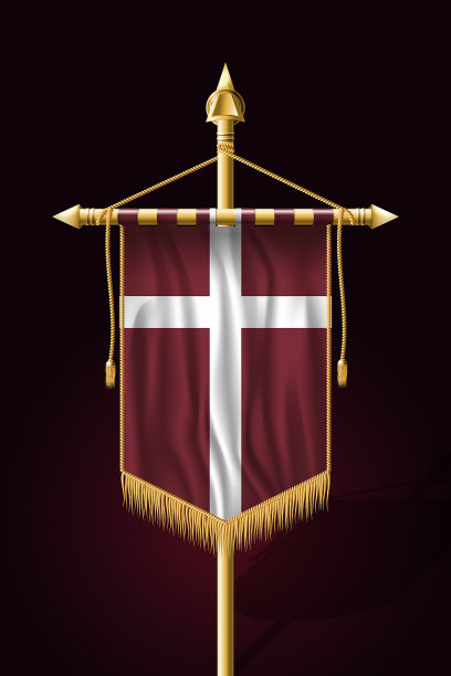 丹麦orlogsflaget变体旗节日图片下载