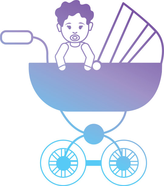 线婴儿女孩内婴儿车设计图片下载