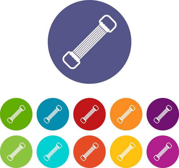 运动可伸缩皮带集图标图片下载