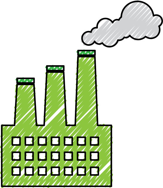 工厂建筑孤立图标图片下载