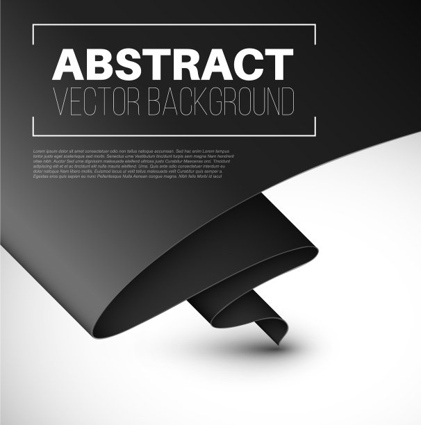 抽象背景与折叠黑纸图片下载