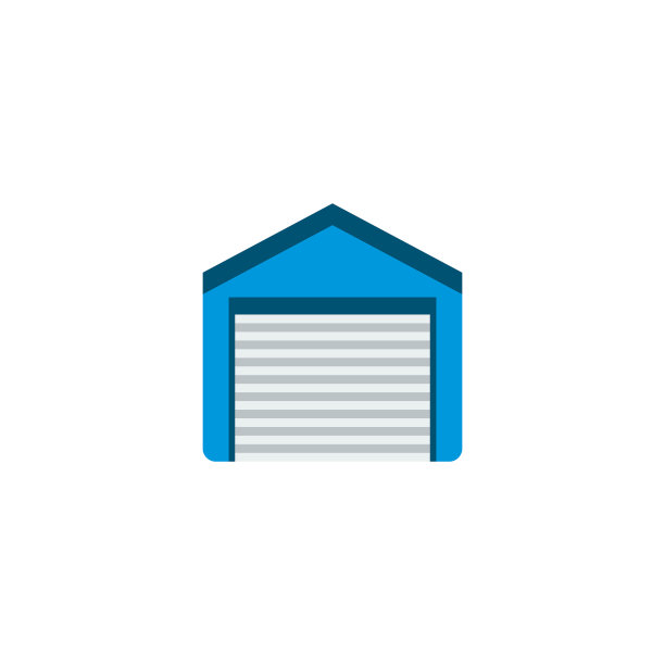 车库图标的平面元素图片下载