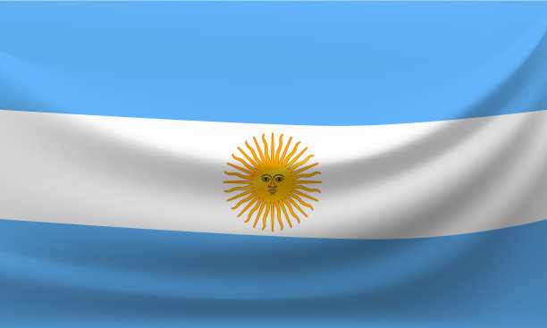 挥舞着阿根廷国旗图片下载