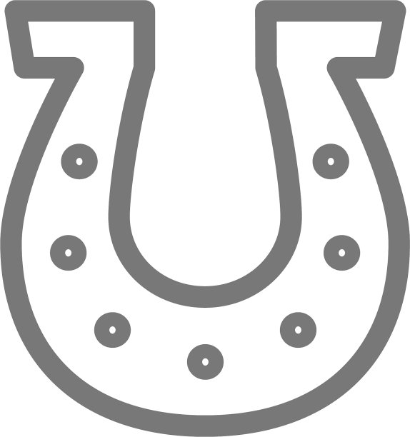 简约马蹄铁线条图标符号图片下载