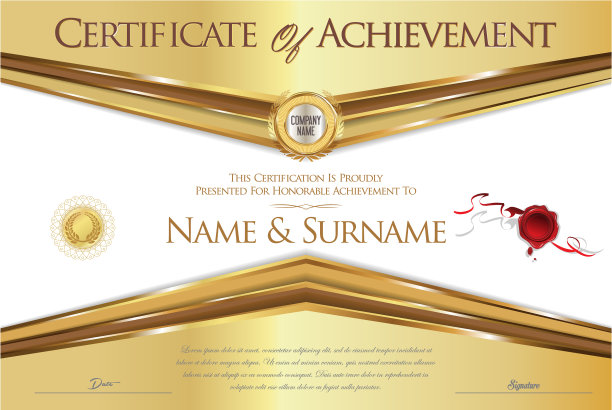 证书或文凭复古设计收藏图片下载