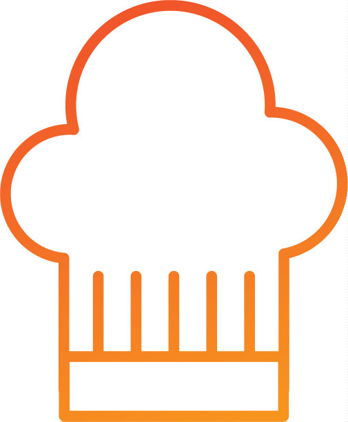 餐厅厨师服务标志帽子图片下载