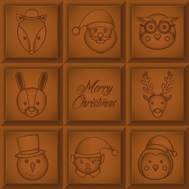 圣诞巧克力棒图片下载