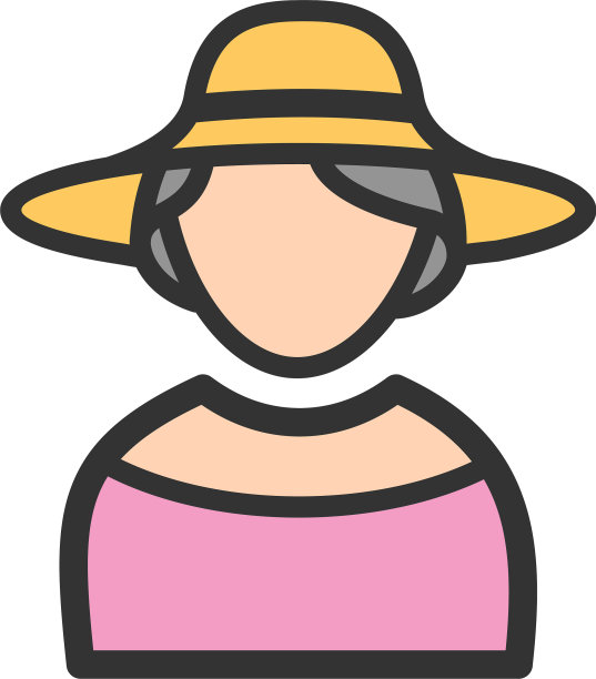 戴着高雅帽子的女孩图片下载