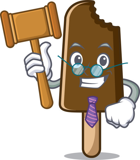 评判巧克力冰淇淋吉祥物卡通图片下载