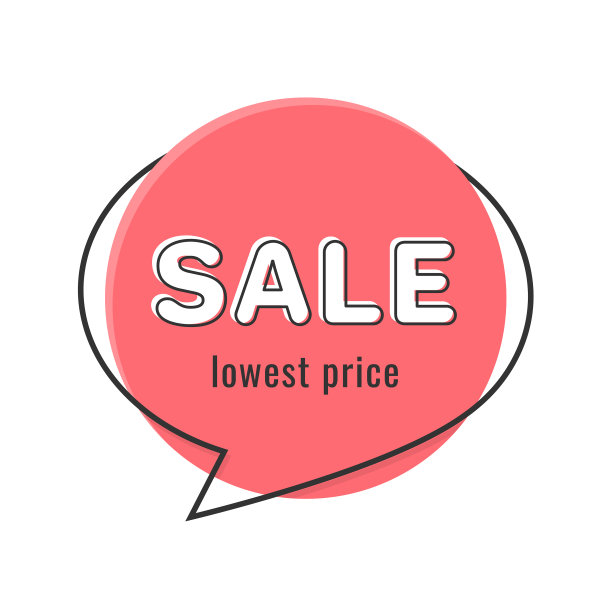 简约风格的平面语音泡泡形横幅图片下载