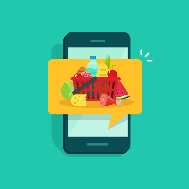 手机订餐或送货服务图片下载