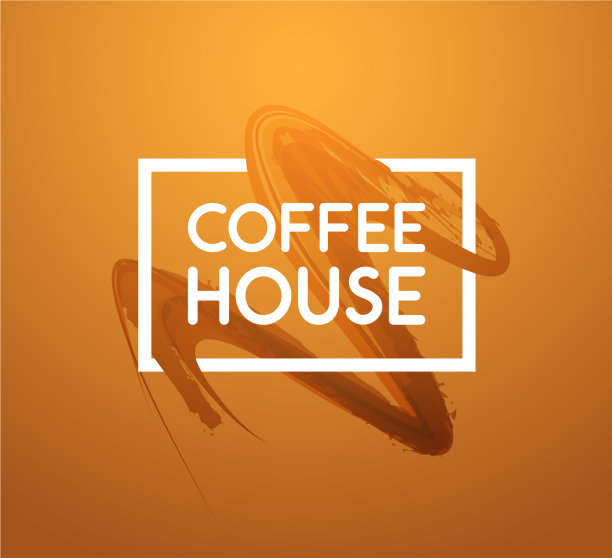 咖啡店-抽象的棕色横幅图片下载