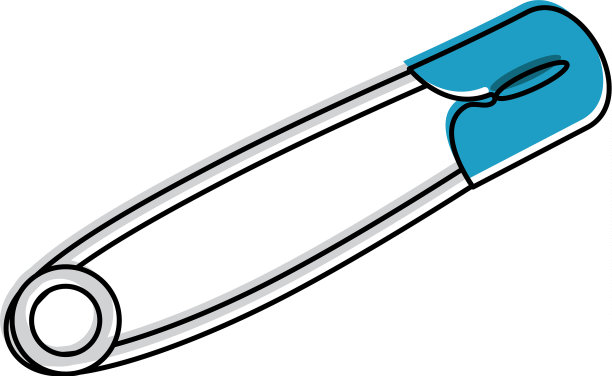 安全服装别针图标图片下载