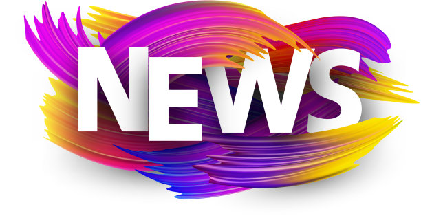 新闻背景与彩色笔触图片下载