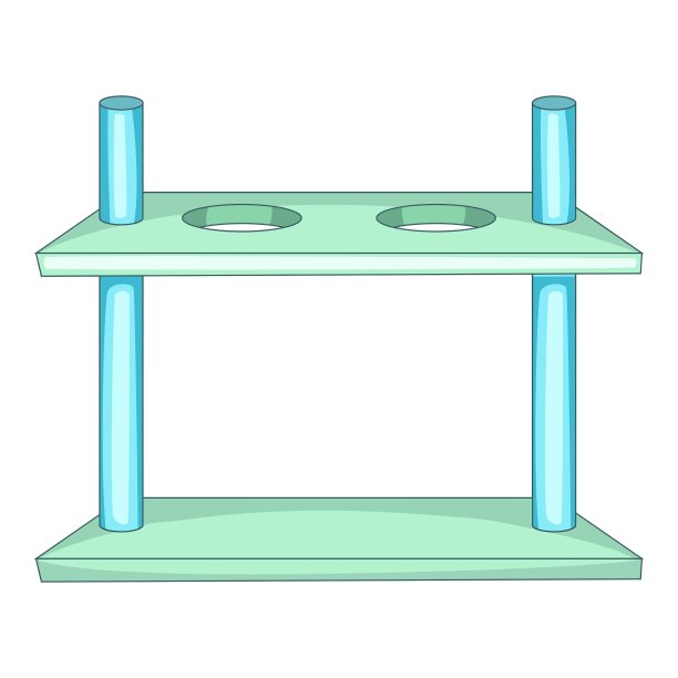 实验室支持图标卡通风格图片下载