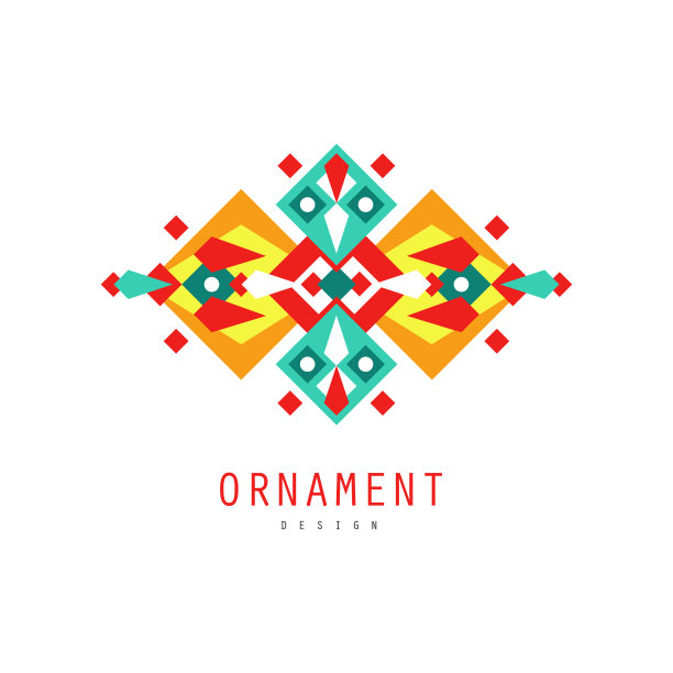 装饰设计标志模板多彩华丽图片下载