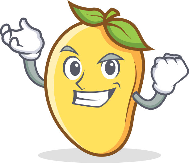 成功的芒果卡通人物吉祥物图片下载