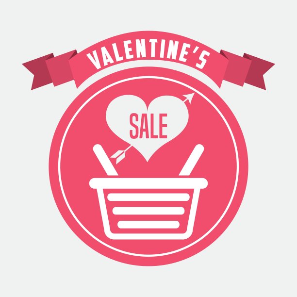 情人节销售设计图片下载