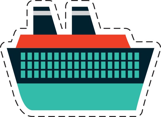 邮轮旅游海上切线图片下载