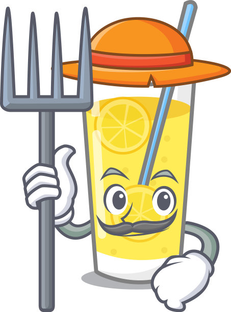 农民柠檬水人物卡通风格图片下载