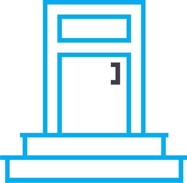 入口门线性图标概念入口门图片下载