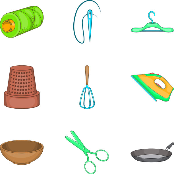 例行作业图标设置卡通风格图片下载