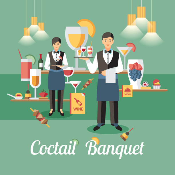 鸡尾酒宴会概念公寓图片下载