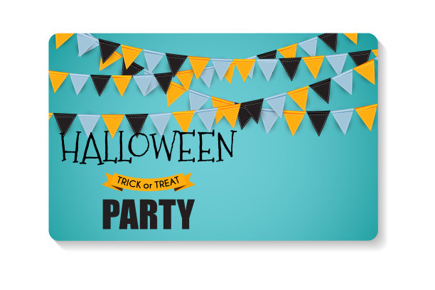 万圣节派对背景模板名片图片下载
